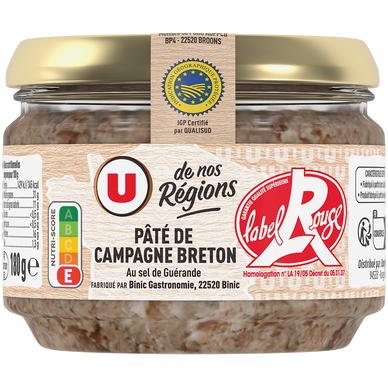 Pâté de campagne breton au sel de Guérande IGP LR  180g