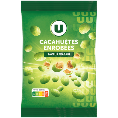 Cacahuètes enrobées saveur wasabi  150g