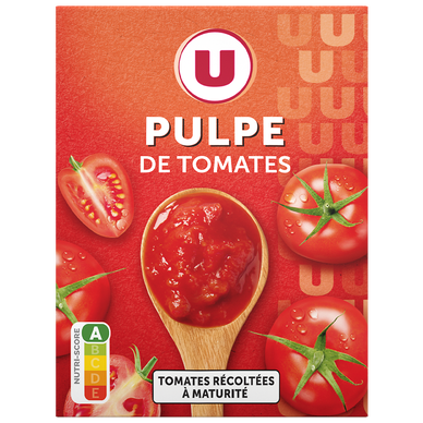 Pulpe de Tomates spécial mijotés finement concassé  paquet de 390g