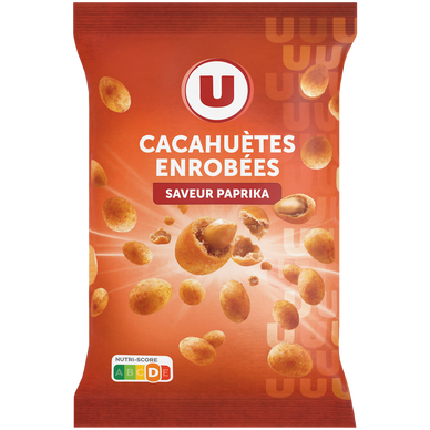 Cacahuètes enrobées goût paprika  sachet de 150g
