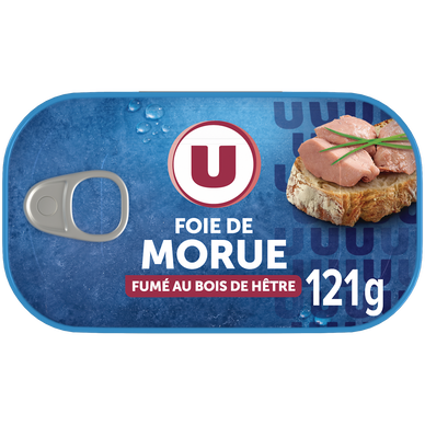 Foie de morue fumé au feu de bois  121g