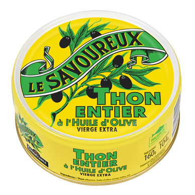 Thon à l'huile d'olive vierge extra - LE SAVOUREUX - 160g