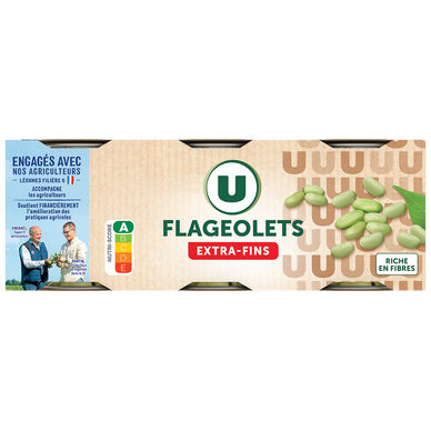 Flageolets extra-fins - 3 boîtes de 130g