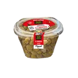 Olives vertes dénoyautées à l'orientale, TROPIC APERO, barquette 400g