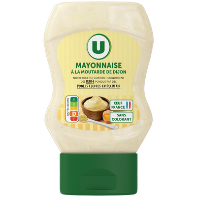 Mayonnaise à la moutarde de Dijon sans colorant squezz, 235g