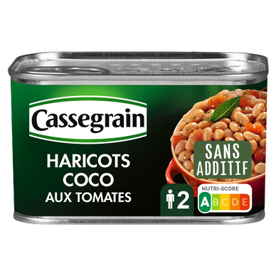Haricots coco cuisinés aux tomates - Boîte 435g