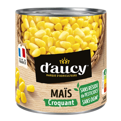 Maïs croquant sans résidu de pesticides Cultivé en France D'AUCY - 285g