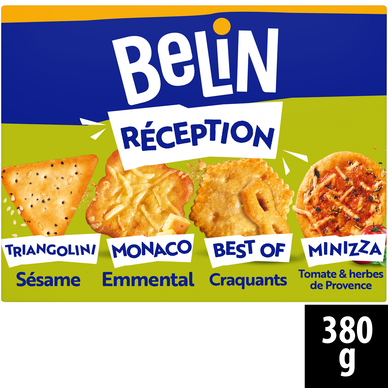 Biscuits apéritifs crackers réception BELIN - Paquet de 380g