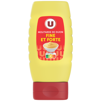 U Moutarde forte de Dijon bouteille de 265g