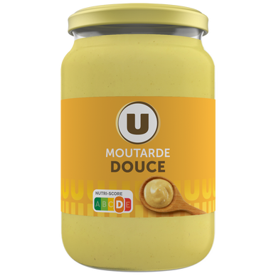 Moutarde douce  bocal en verre de 355g