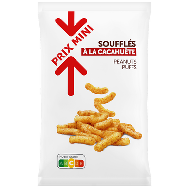 Biscuits apéritifs Soufflés à la cacahuète PRIX MINI - 100g