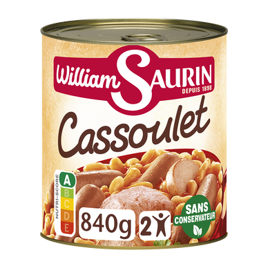 Cassoulet mitonné WILLIAM SAURIN, 840g