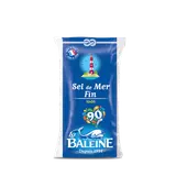 Sel fin iodé LA BALEINE, sachet de 500g