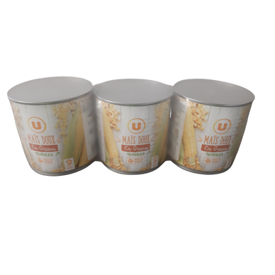Maïs doux en grains - 3 boîtes de 285g