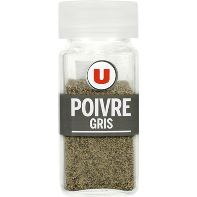 Poivre gris moulu classique  format classique, 40g