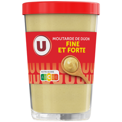 Moutarde forte de Dijon  verre décoré de 195g