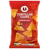 Tortilla chips goût chili U paquet de 150g