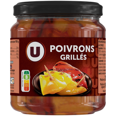 Poivrons grillés rouges et jaunes à l'huile 160g