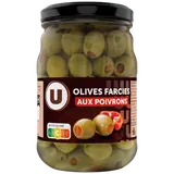 Olives vertes farcies à la pate de poivrons 120g