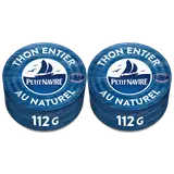 Thon au Naturel Démarche Responsable PETIT NAVIRE - 2x112g soit 124g poids net egoutté