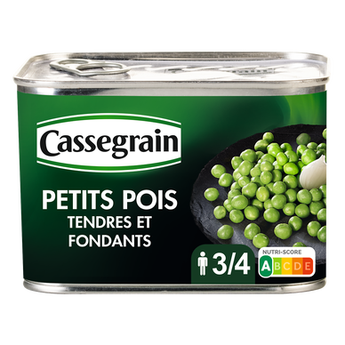 Petits pois CASSEGRAIN - Boîte 495g