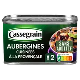 Aubergines cuisinées à la provençale CASSEGRAIN Boîte 375g