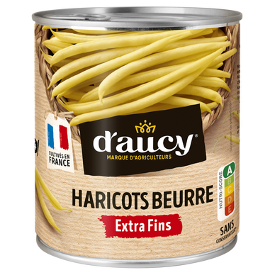Haricots beurre extra fins Cultivé en France D'AUCY - 440g