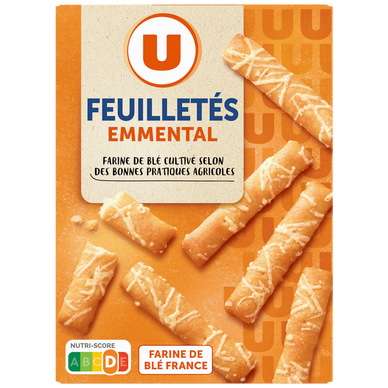 Crackers feuilletés emmental  paquet de 85g