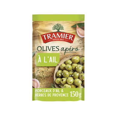 Olives Apéro A l'Ail TRAMIER - achet 150g