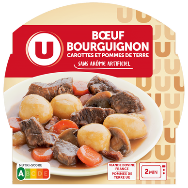 Plat cuisiné Boeuf bourguignon carottes et pomme de terre 300g