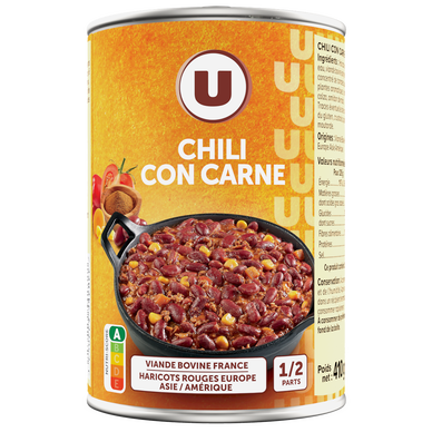 Chili con carne boîte 1/2 410g