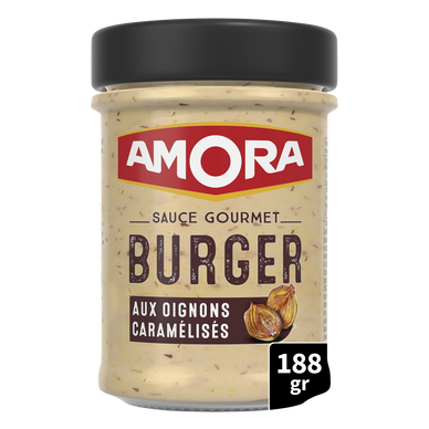 Sauce gourmet burger aux oignons caramélisé AMORA, 188g