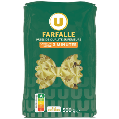 Pâtes Farfalles cuisson rapide  500g