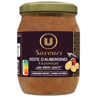 Légumes cuisinés Riste d'aubergines - Bocal 520g