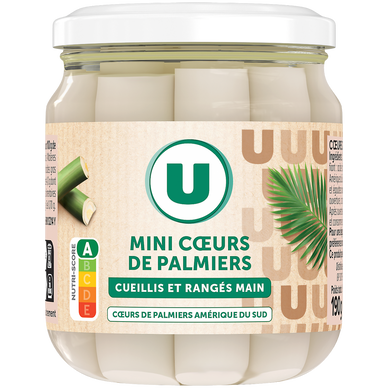 Mini coeurs de palmier - Bocal de 110g net égoutté