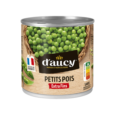 Petits pois extra-fins Cultivé en France D'AUCY - 280g