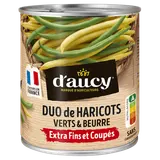 Duo de haricots verts et beurre Cultivé en France D'AUCY - 455g