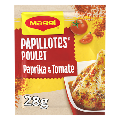 Assaisonnement papillotes de poulet paprika MAGGI, sachet de 28g