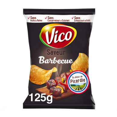 Chips classique barbecue VICO 125g