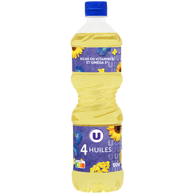 Mélange 4 huiles  bouteille de  50cl