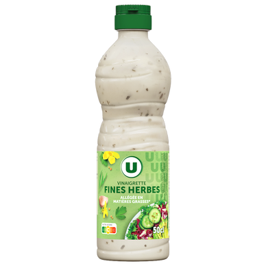 Vinaigrette allégée en matières grasses aux fines herbes - Bouteille 50cl