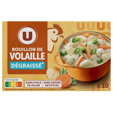 Bouillon de volaille dégraissé  10 cubes  -  100g