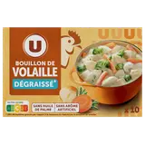 Bouillon de volaille dégraissé  10 cubes  -  100g
