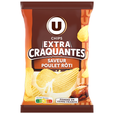 Chips extra craquantes saveur poulet rôti - paquet 135G