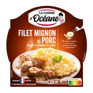 Filet mignon de porc et écrasé de pomme de terre LA CUISINE D'OCEANE,300g