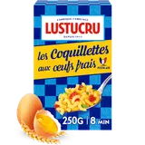 Pâtes Coquillettes aux oeufs LUSTUCRU, 250g