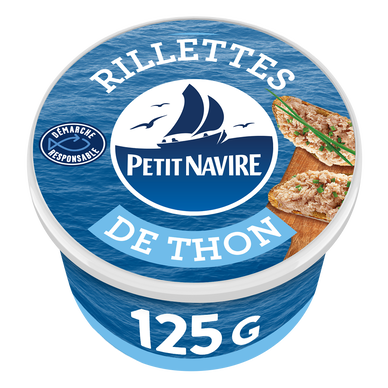 Rillettes de thon PETIT NAVIRE boîte 1/6 125g