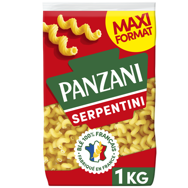 Pâtes SERPENTINI blé Français PANZANI -1kg