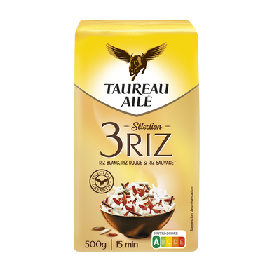 Riz selection 3 variétés TAUREAU AILE 500g