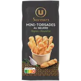 Mini feuilleté torsade oignon et ciboulette   paquet de 100g